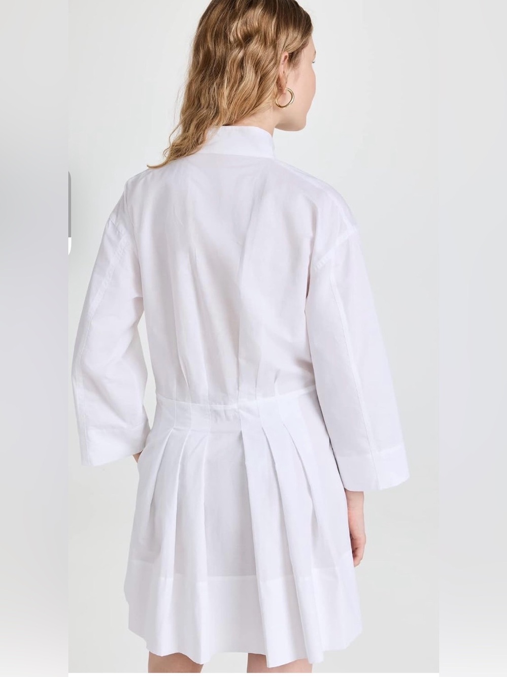 Vince Mini Pleated Dress Size Large White - Picture 4 of 9